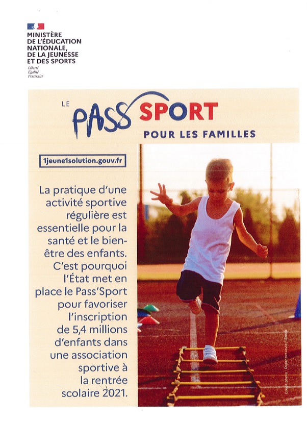 Pass'Sport pour les familles - rentrée sportive 2021